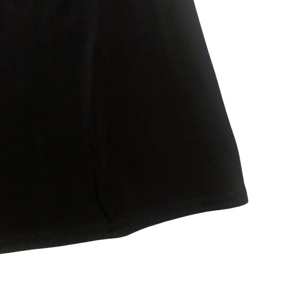 Black Flowy A Line Midi Skirt Size 10 Classic Casual Dressy Short 90s Y2K - Picture 4 of 8
